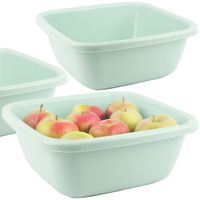 MISKA KWADRATOWA UNIWERSALNA MISA DO ŁAZIENKI OGRODU NA PRANIE 14L ZIELONA