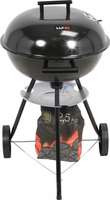 GRILL WĘGLOWY OGRODOWY OKRĄGŁY Z POKRYWĄ POPIELNIK RUSZT 41CM LUND