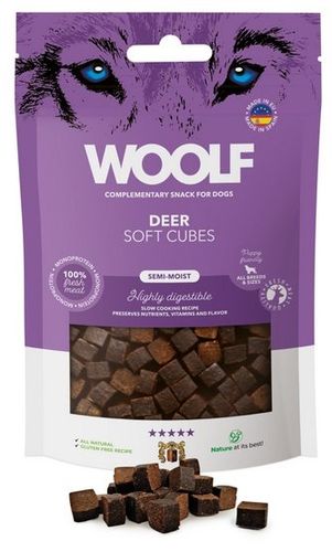 Woolf Soft Cubes Monoprotein Deer 100G na Arena.pl