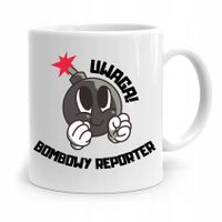 Kubek Dziennikarza Reportera Bombowy Reporter Z Nadrukiem Ze Zdjęciem