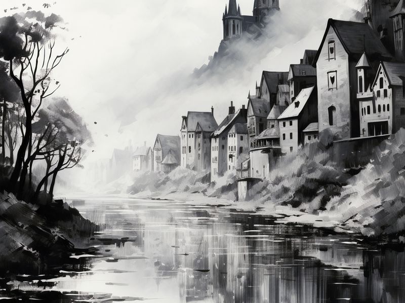 Plakat 100x75cm Mglisty Refleks zdjęcie 1