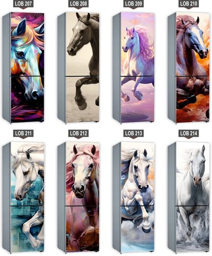 Naklejka samoprzylepna okleina tapeta na lodówkę jednorożec tęcza 171x70 cm na Arena.pl