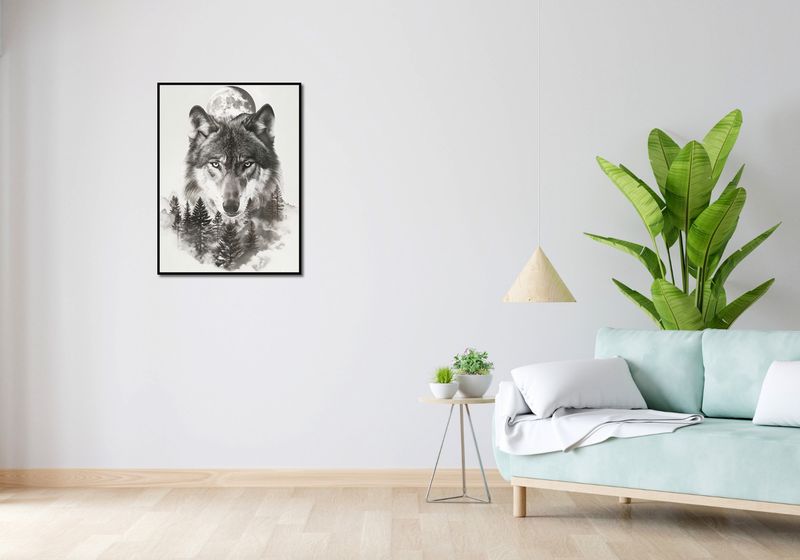 Plakat 60x80cm Wilczy Duch Lasu zdjęcie 4
