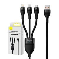 Kabel USB 3w1 Baseus 100W DO Lightning, USB-C i microUSB 1.2m