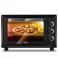 Piekarnik elektryczny mini mały mocny czarny 28L 1500W MPM MPE-28/T