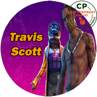 Opłatek waflowy na tort - Travis Scott Fortnite