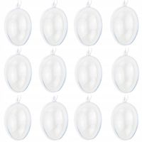 JAJKA AKRYLOWE JAJKO PRZEŹROCZYSTE SKŁADANE JAJO 6CM PLASTIKOWE WIELKANOCNE