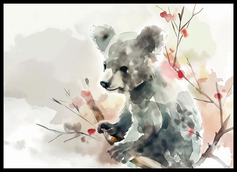 Plakat 70x50cm Akwarelowa Koala zdjęcie 2