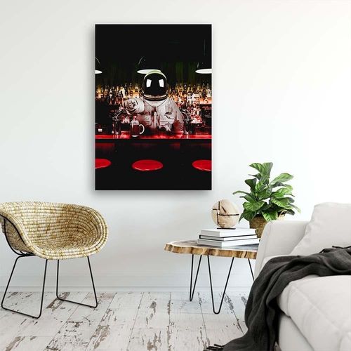 Obraz na płótnie – Canvas, Barman astronauta 40x60 na Arena.pl