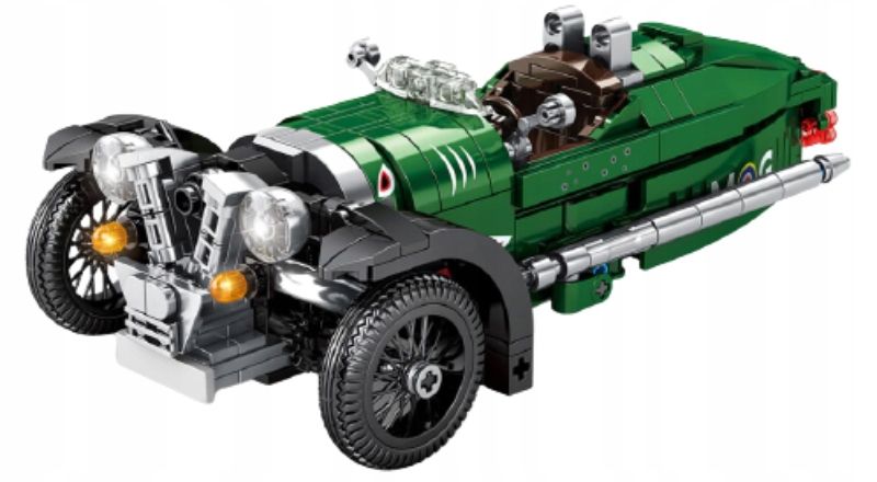 KLOCKI SAMOCHÓD TRÓJKOŁOWY 3 WHEELER MORGAN 487 zdjęcie 2