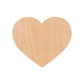 Podkładka pod kubek ze sklejki do sublimacji - serce