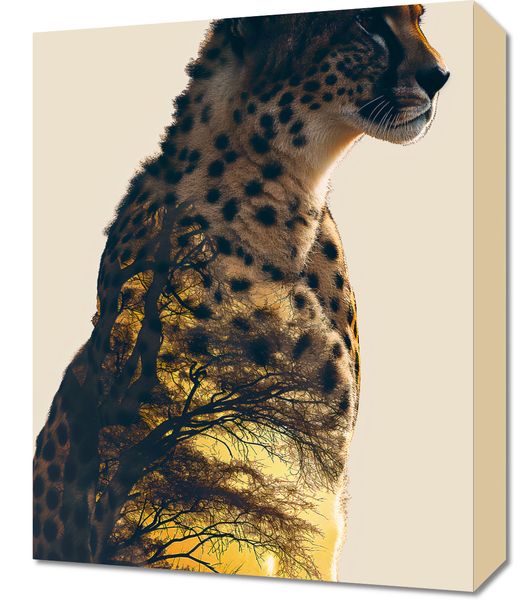 Obraz 40x50cm Gepard Duch Sawanny zdjęcie 1