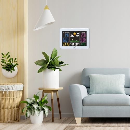 DOKŁADNA STACJA POGODOWA BEZPRZEWODOWY TERMOMETR AUTOMATYCZNA DATA GODZINA na Arena.pl