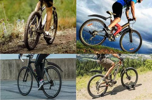 BŁOTNIKI ROWEROWE NA ROWER 26/28 PRO PRZÓD+TYŁ KOMPLET CHLAPACZE MTB CZARNY na Arena.pl