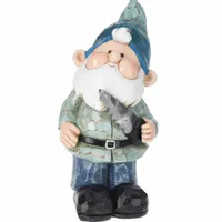 KRASNAL OGRODOWY figurka do ogrodu 21 cm niebieski