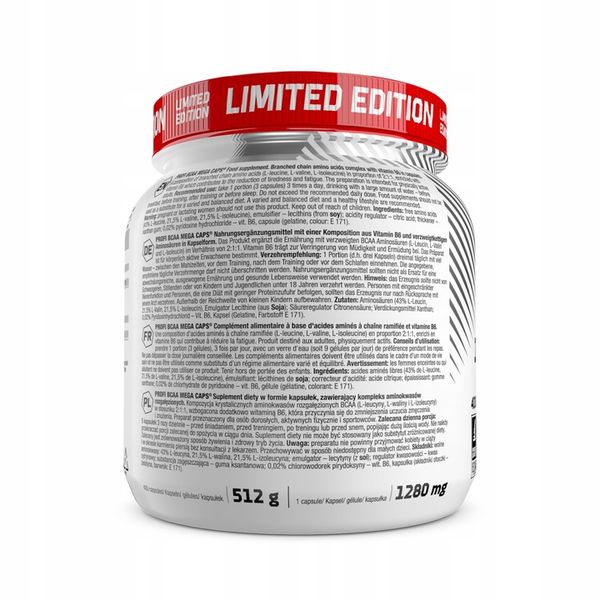 OLIMP BCAA 1100 MEGA CAPS 400caps AMINOKWASY EAA LEUCYNA zdjęcie 3
