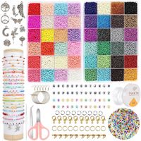 ZESTAW KORALIKÓW DO ROBIENIA BRANSOLETEK BIŻUTERII CHARMSY KOLCZYKI LITERY