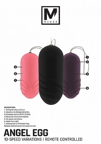 Angel Vibrating Egg - Black na Arena.pl
