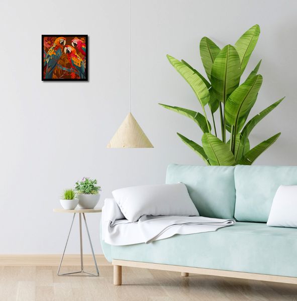 Plakat 30x30cm Kolorowe Ary zdjęcie 4