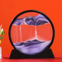 3D Ruchomy Piasek Obraz Okrągłe Szkło Głębokie – 7 inch