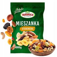 MIESZANKA STUDENCKA mix orzechów bakali owoców suszonych 1kg Targroch
