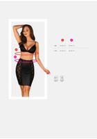 blanita komplet 2-częściowy czarny  s/m