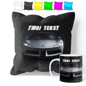 ZESTAW: KUBEK + POSZEWKA - SAMOCHÓD AUTO - PREZENT WIELE WZORÓW + IMIĘ