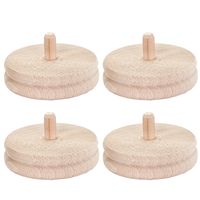 Noga meblowa z drewna, drewniana H-20mm  TOE-25B 4 sztuki