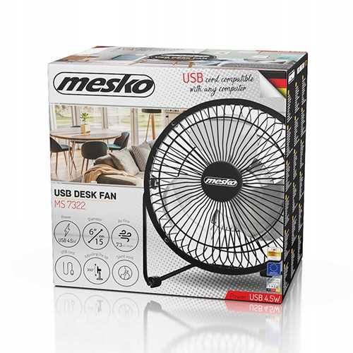 wentylator biurkowy usb 15cm mesko ms 7322 na Arena.pl