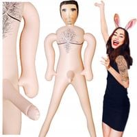 DMUCHANA LALKA HYDRAULIK facet SEX DOLL penis PREZENT WIECZÓR PANIEŃSKI