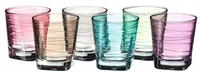LEONARDO Leonardo 6 kolorowych szklanek do napojów 250ml Vario