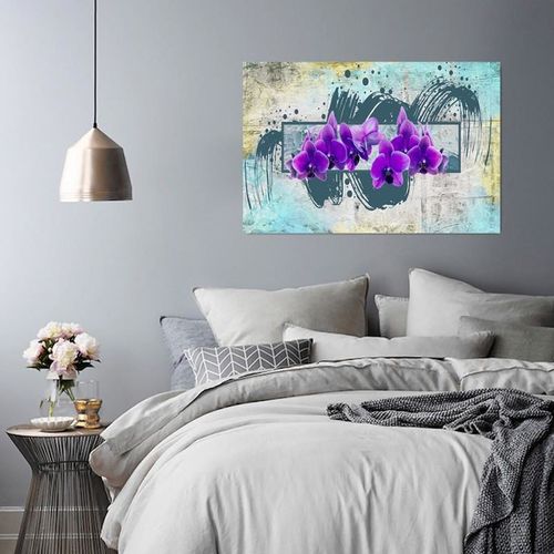 Obraz na płótnie - Canvas, Fioletowe orchidee 2 40x30 na Arena.pl