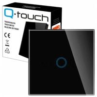 WŁĄCZNIK ŚWIATŁA SZKLANY DOTYKOWY POJEDYNCZY SCHODOWY KRZYŻOWY NA