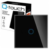 WŁĄCZNIK ŚWIATŁA SZKLANY DOTYKOWY POJEDYNCZY SCHODOWY KRZYŻOWY NA