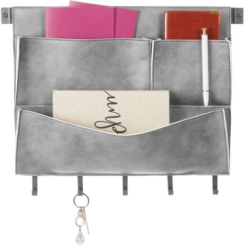 Wieszak Ścienny Organizer Na Klucze Listy Szary na Arena.pl