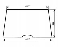 szyba przednia - przód ciągnika URSUS 6014 kabina Sokółka
