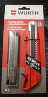 WURTH NÓŻ MONTERSKI TAPICERSKI 18 mm + 13 ostrzy 0715 66 118