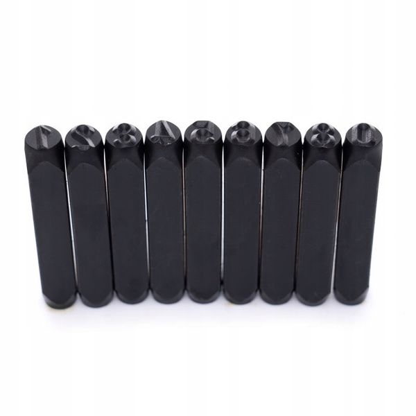 NUMERATOR NUMERATORY ZNACZNIKI LITERY + CYFRY 8MM STEMPLE DO NABIJANIA STAL zdjęcie 8