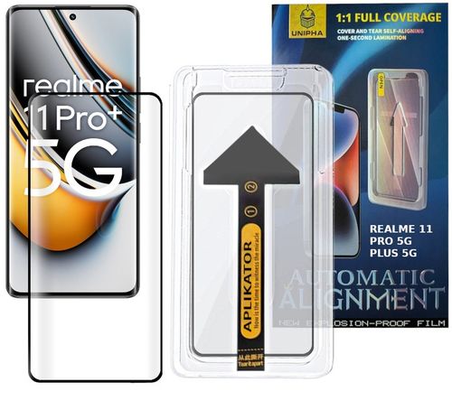 SZKŁO HARTOWANE SZYBKA NA CAŁY EKRAN EASY EZ FIT DO REALME 11 PRO 5G / PRO+ na Arena.pl