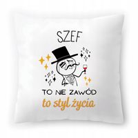 Dla Szefa Poduszka Na Urodziny Na Prezent Z Nadrukiem Ze Zdjęciem