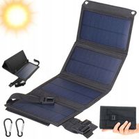 PANEL SOLARNY 20W MATA SKŁADANA TURYSTYCZNA ŁADOWARKA SŁONECZNA WODOODPORNY