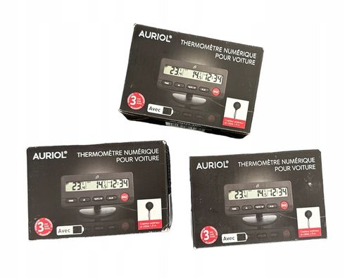 Termometr samochodowy AURIOL LCD wewnętrzny , zewnętrzny czas na Arena.pl