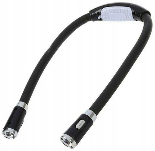 LAMPKA LED NA SZYJĘ DO CZYTANIA KSIĄŻEK NOCNA LATARKA 3 TRYBY ŚWIECENIA na Arena.pl