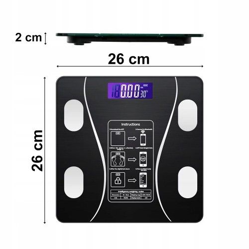 WAGA ANALITYCZNA APLIKACJA SMART ANDROID iOS PRECYZYJNA BATERIE W ZESTAWIE na Arena.pl