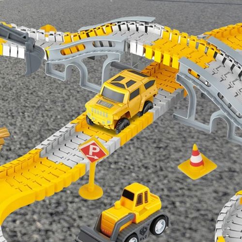 TOR SAMOCHODOWY WYŚCIGOWY DLA DZIECI POJAZDY BUDOWLANE NA PREZENT 255 EL. na Arena.pl