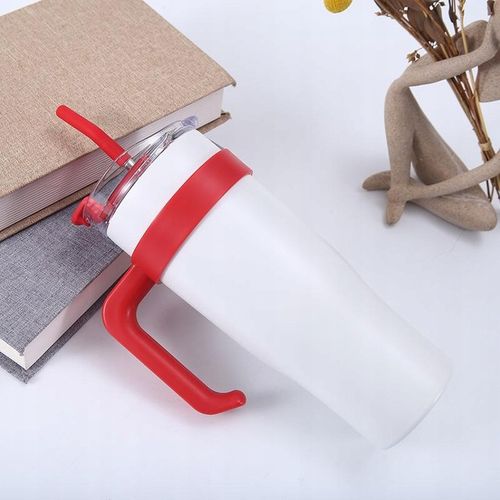 Kubek termiczny ze słomką i pokrywką – 1200 ml, stal nierdzewna na Arena.pl