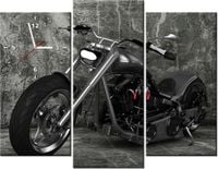 90CM 70 ZEGAR 3 ELEM MOTOCYKL SCIENNY DRUK