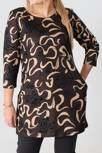 Tunika damska elegancka bluzka 3/4 rękaw POLSKI PRODUCENT duże na Arena.pl