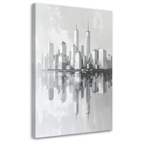 Obraz do salonu sypialni biura, Nowy Jork Wieżowce Miasto