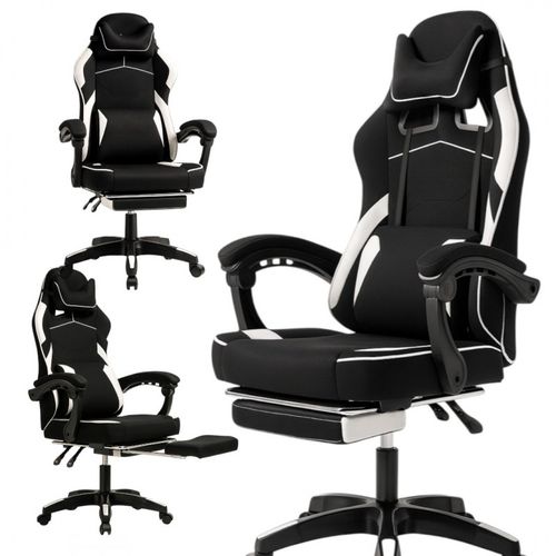 fotel gamingowy obrotowy vector z masażerem i podnóżkiem ko48b na Arena.pl